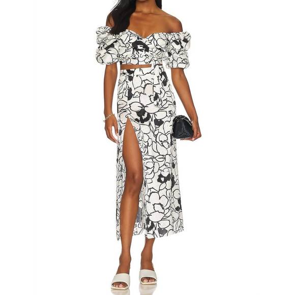 NEW RONNY KOBO zano top in floral noir print - Picture 4 of 4